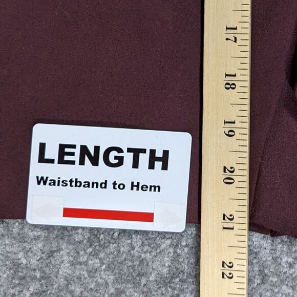 Talbots Pencil Skirt Women Size 8P Red Ruffled Lined Slit Knee Length Career - Picture 10 of 10